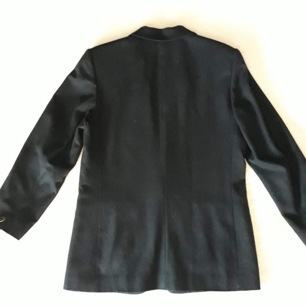 Pendleton Black 1- Button 100% Virgin Wool Blazer - image 5